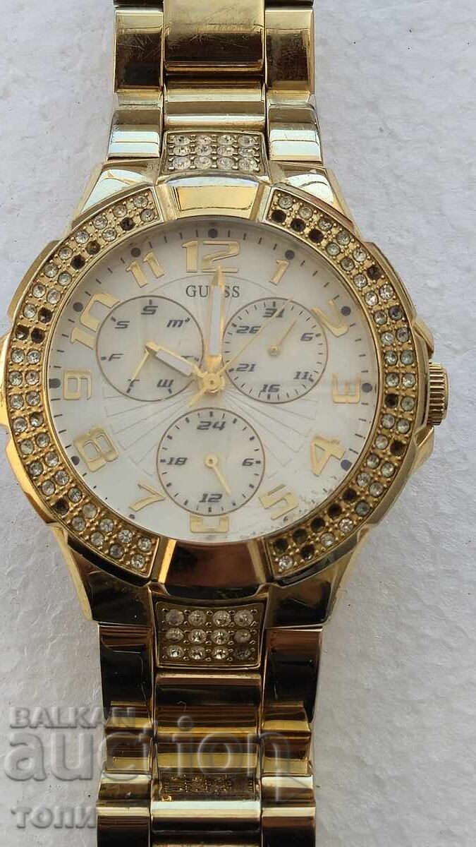 GUESS QUARTZ JAPAN RARE WORKS WITHOUT WARRANTY BZC !!! with price € 0.01 | 0.02 BGN