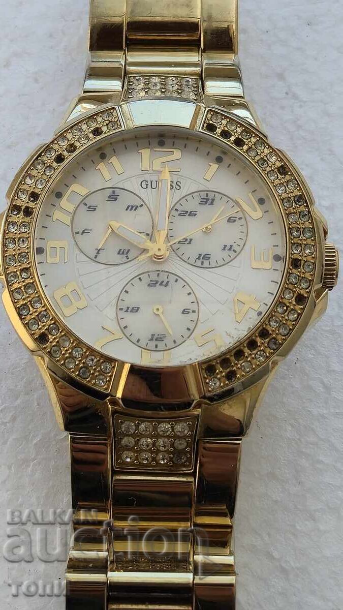 Auction  GUESS QUARTZ JAPAN RARE WORKS WITHOUT WARRANTY BZC !!!