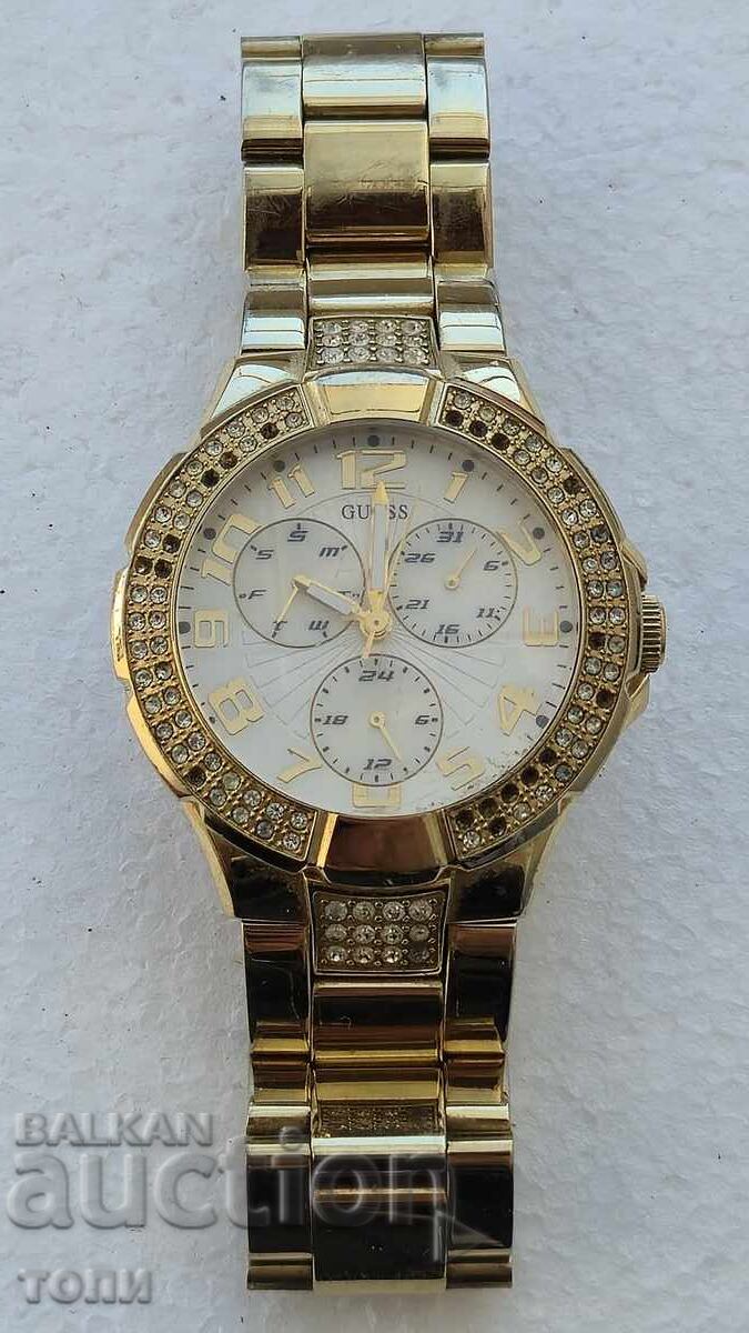 GUESS QUARTZ JAPAN RARE WORKS WITHOUT WARRANTY BZC !!!