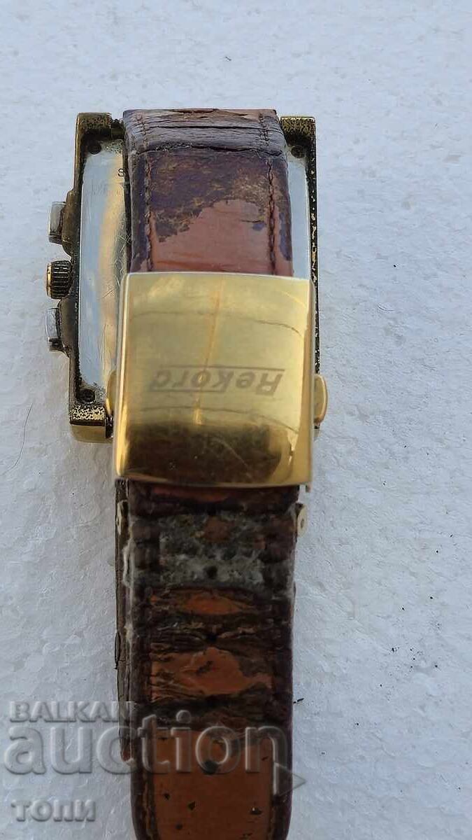 REKORD CHRONOGRAPH QUARTZ SWISS MADE RAR NU ȘTIU DACĂ FUNCȚIONEAZĂ - 5