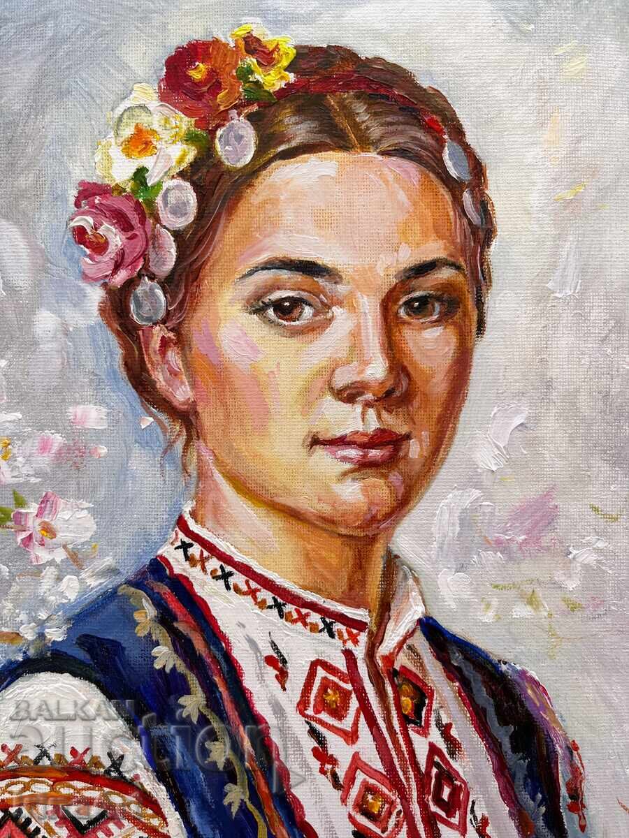 Auction  Thracian Muse - I. Vodyana. Oil, canvas + Certificate