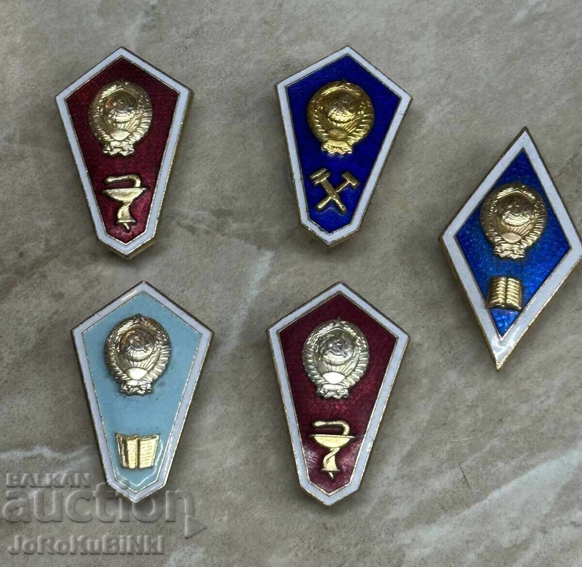 LOT Semne Romboide—5 bucăți LOT Semne Romboide—5 bucăți