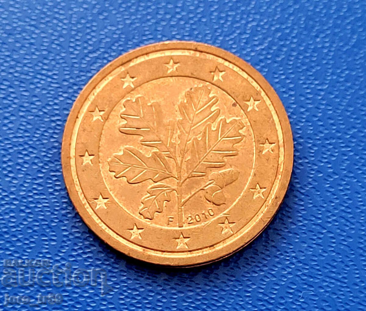 Германия 2 евроцента Euro cent 2010 F