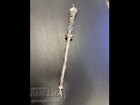 Ασημένιος δείκτης με τιρκουάζ 19ου αι. #7943