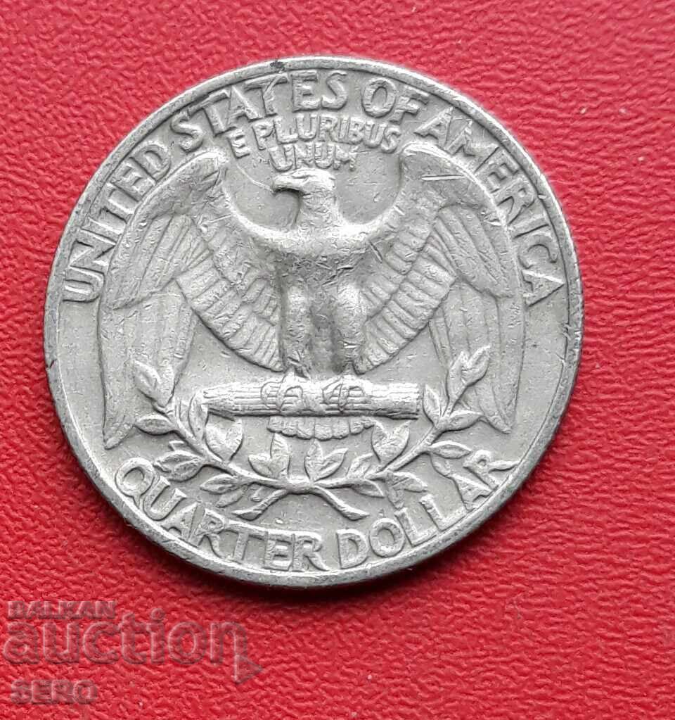 SUA-1/4 dolar 1968 cu preț € 0.25 | 0.49 BGN