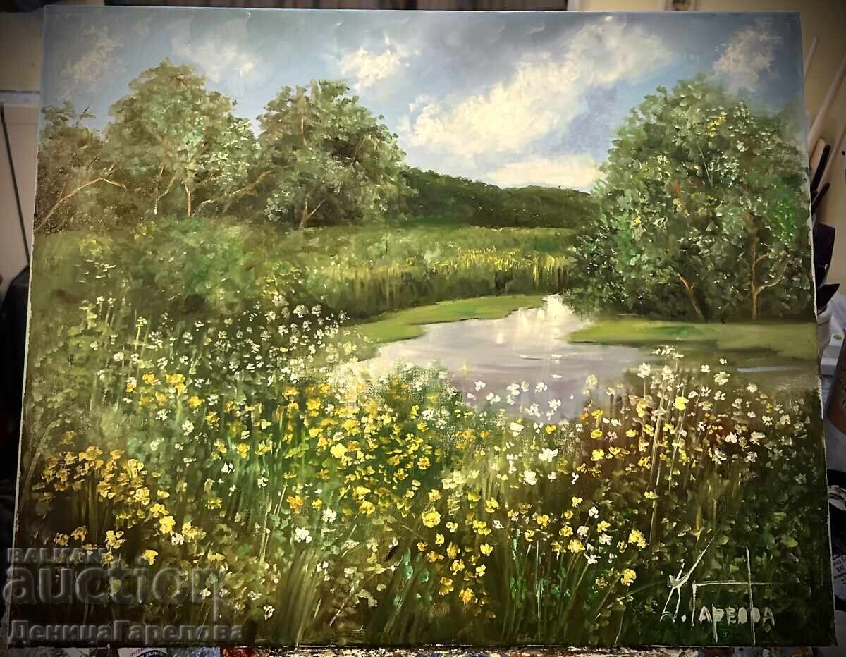 Denitsa Garelova kartina 50/40 “Prolet kraĭ rekata”