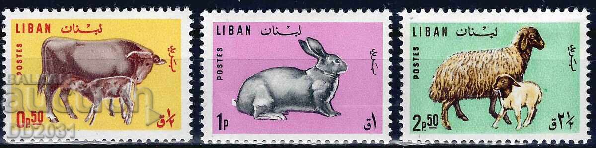 Liban 1965 - fauna animalelor de companie MNH