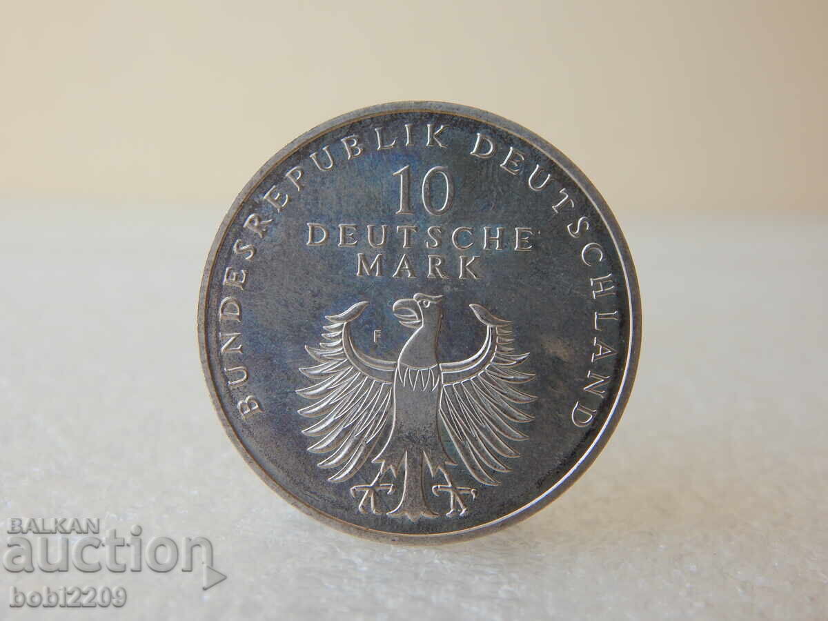 Livrarea Monedă de argint 925 10 Deutsche Mark 1948-1998 50 de ani D.M