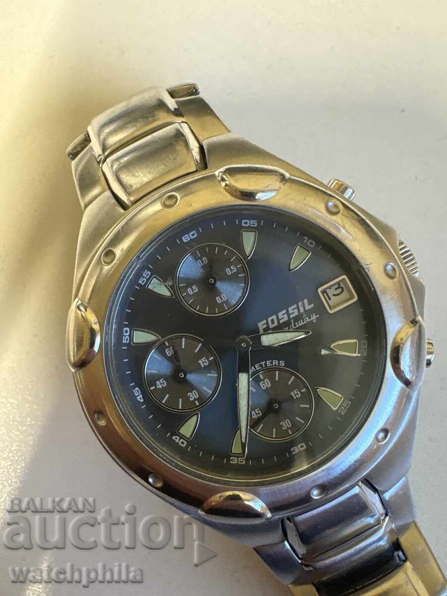Ceas bărbătesc Fossil Speedway Chronograph, funcțional. Rar