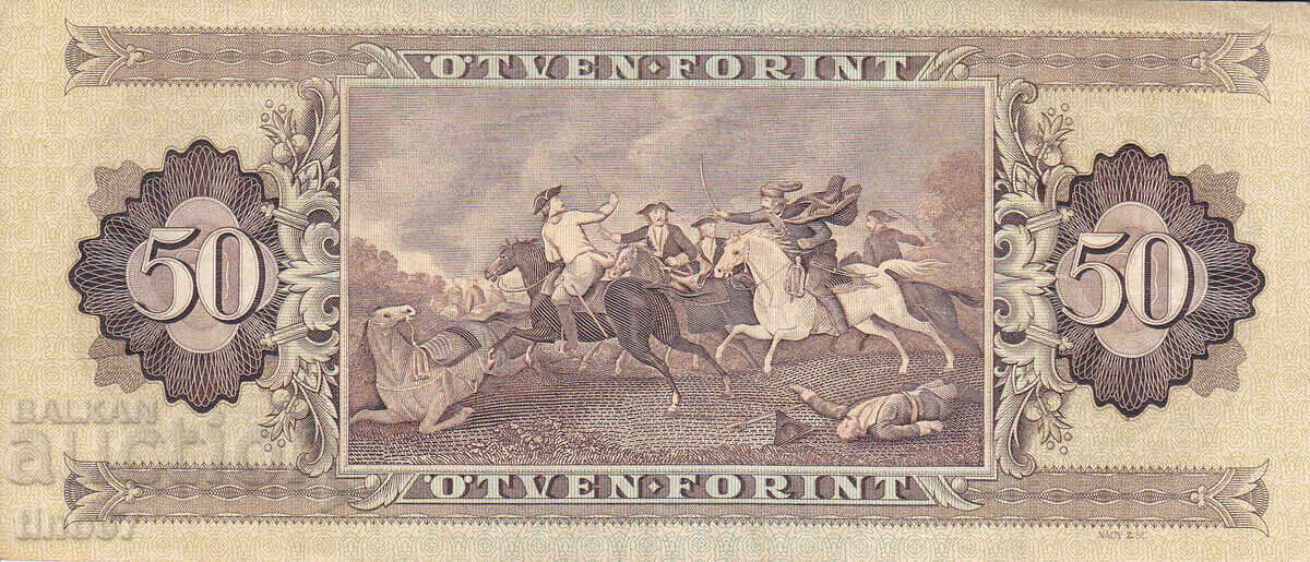 Licitație tino37- UNGARIA - 50 FORINTI - 1986