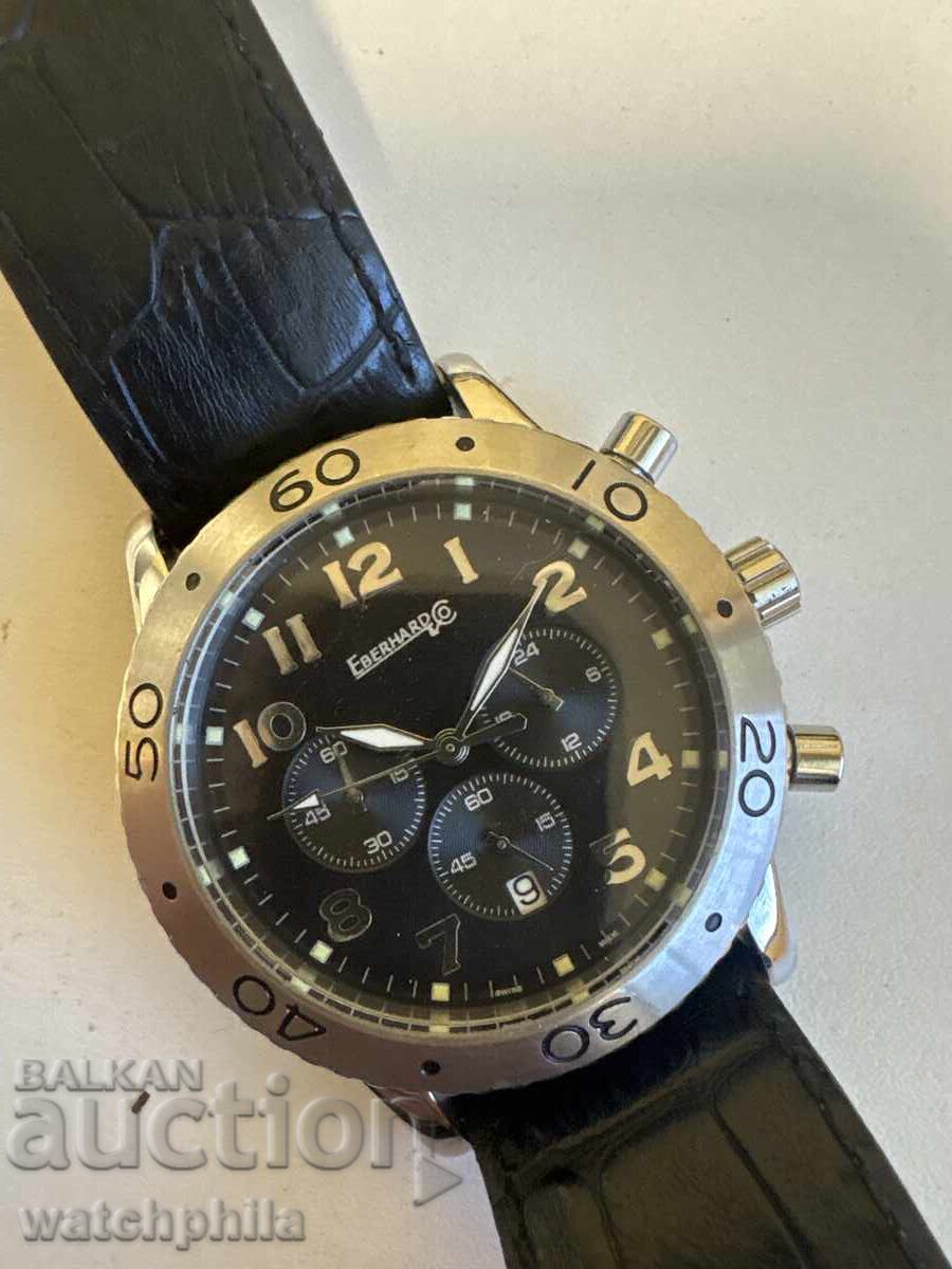 Eberhard cronograf ceas barbatesc. Functioneaza, replica