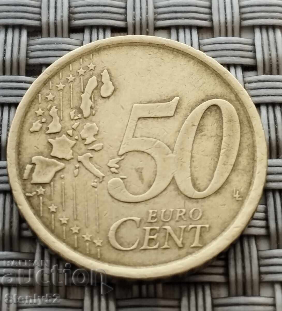 0.50 ¢ Spania Miguel de Cervantes cu preț € 2.00 | 3.91 BGN