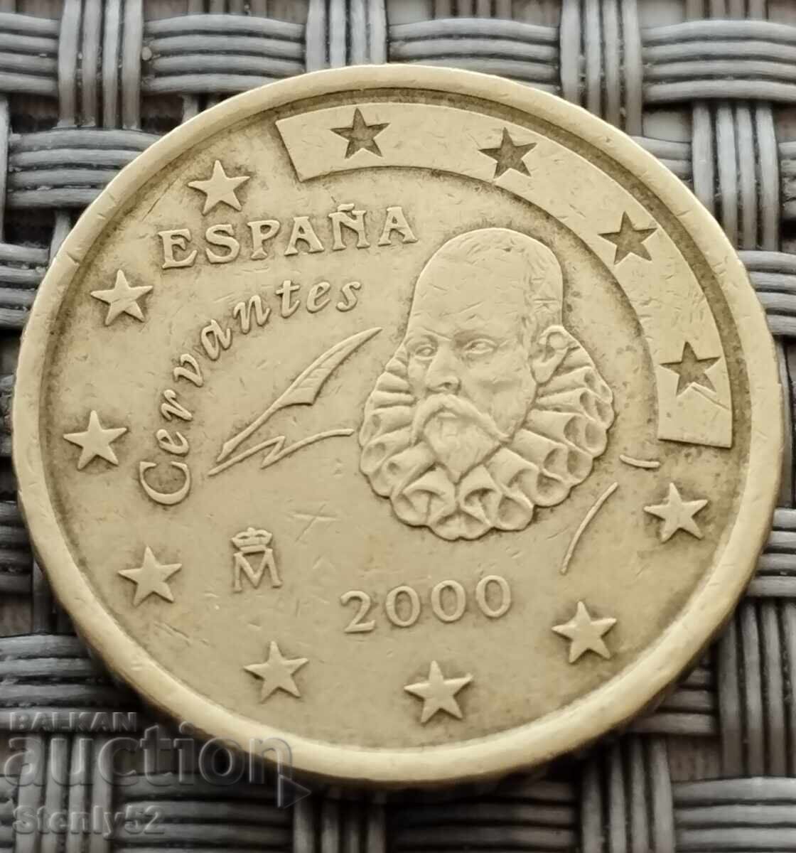 0.50 ¢ Spania Miguel de Cervantes