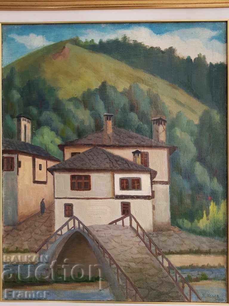 Δημοπρασία Boris Kolev 1906/1982 Τοπίο Shiroka Laka 1949 λαδομπογιές Δημοπρασία Boris Kolev 1906/1982 Τοπίο Shiroka Laka 1949 λαδομπογιές