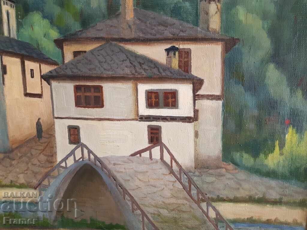 Boris Kolev 1906/1982 Τοπίο Shiroka Laka 1949 λαδομπογιές - 5 Boris Kolev 1906/1982 Τοπίο Shiroka Laka 1949 λαδομπογιές - 5