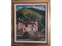 Борис Колев 1906/1982 Пейзаж Широка Лъка 1949г. маслени бои