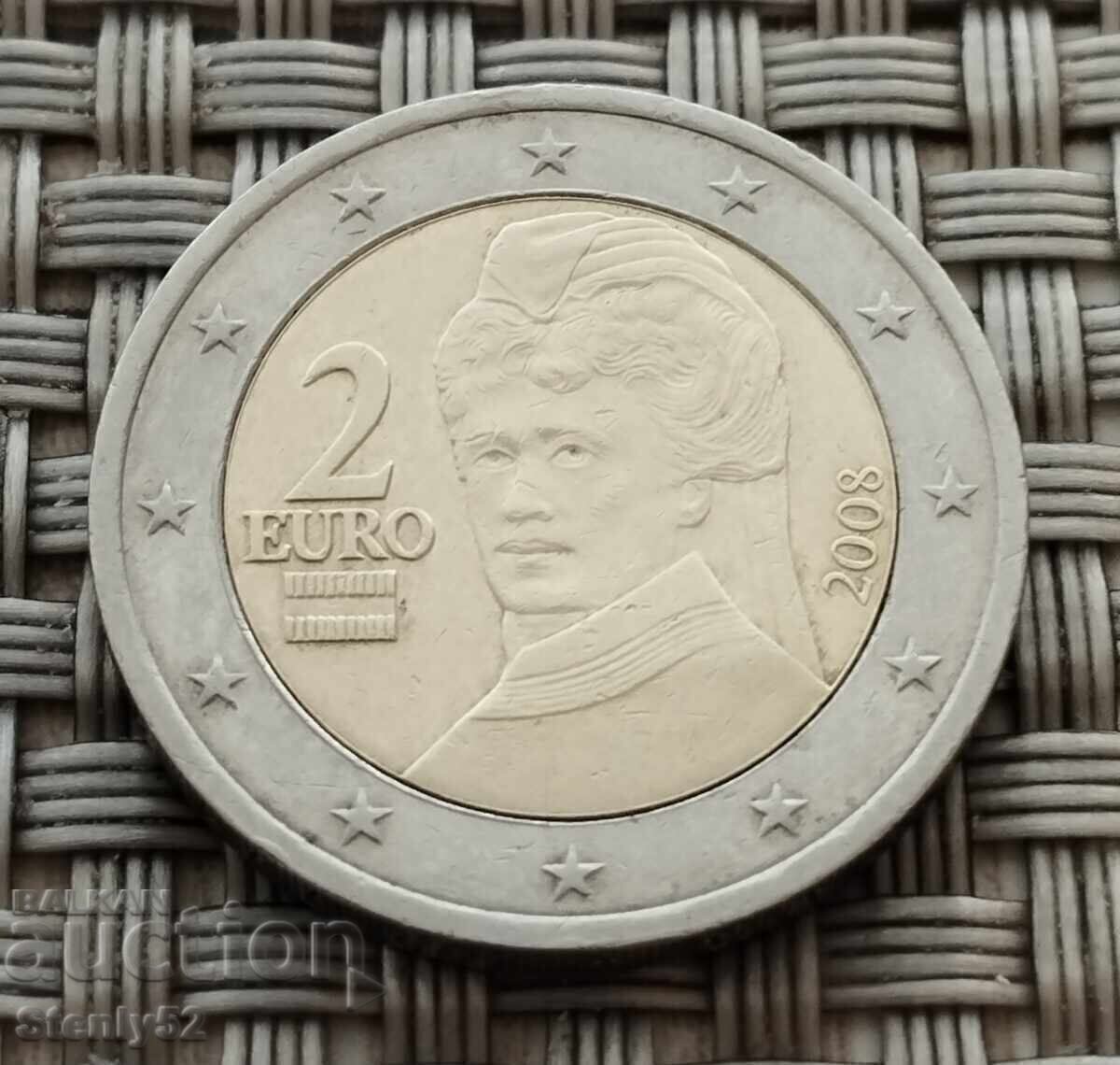 Доставка на 1 и 2 евро, Австрия 2008 год.