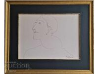 Димитър Казаков - Нерон 1933-1992 Дамски портрет III 1980 г.