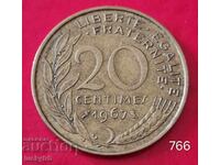 20 centimes 1967 - France