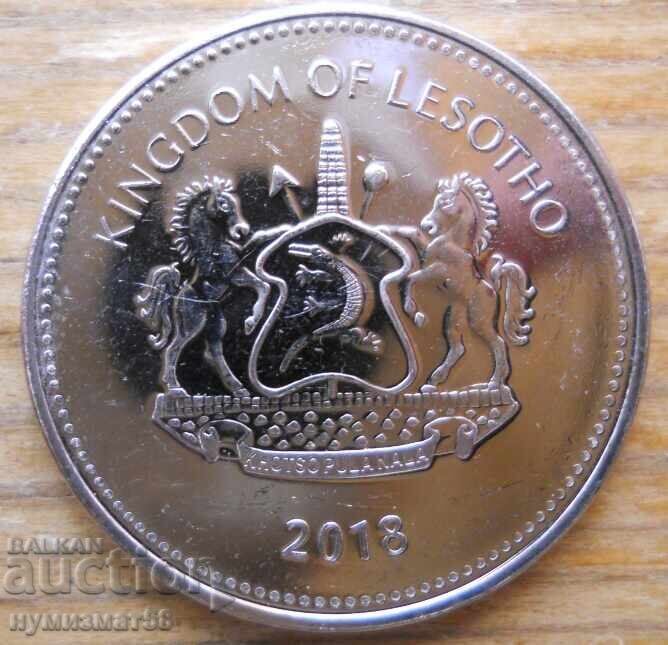 2 maloti 2018 g - Lesoto cu preț € 10.23 | 20.01 BGN