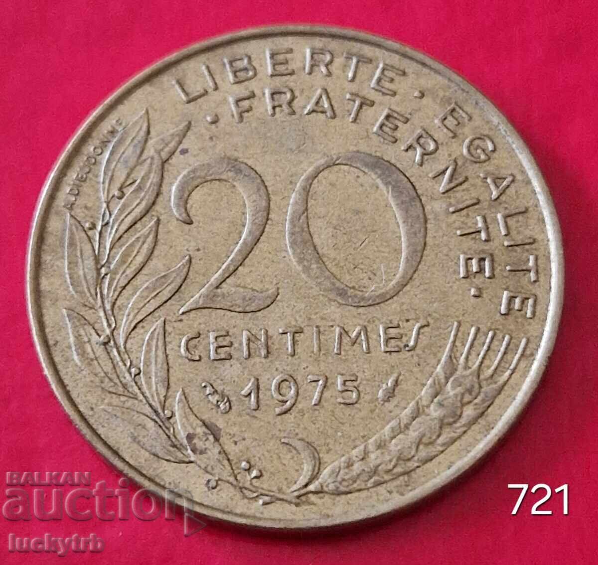 20 centime 1975 - Franța