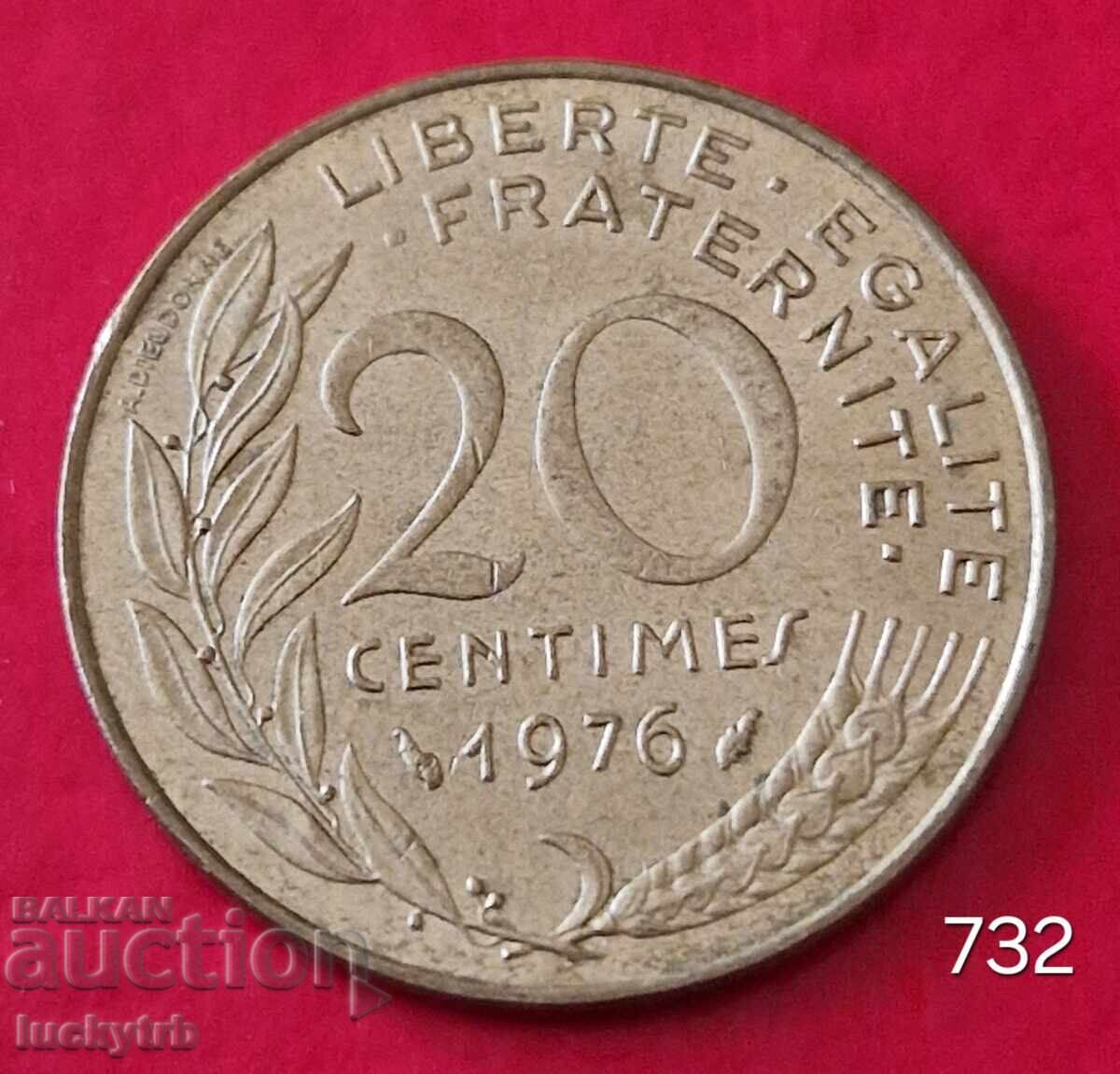 20 centimes 1976 - Γαλλία