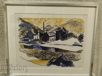 Литография на Hannes Gruber 1971г