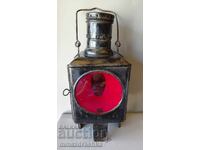 Αρχαίο γερμανικό αερίου τρένου φανάρι 100 ετών