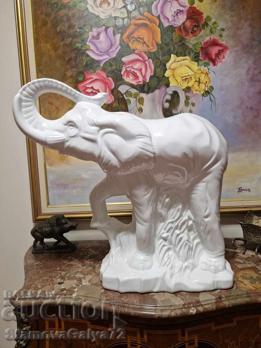 Страхотна огромна антикварна порцеланова фигура - 5