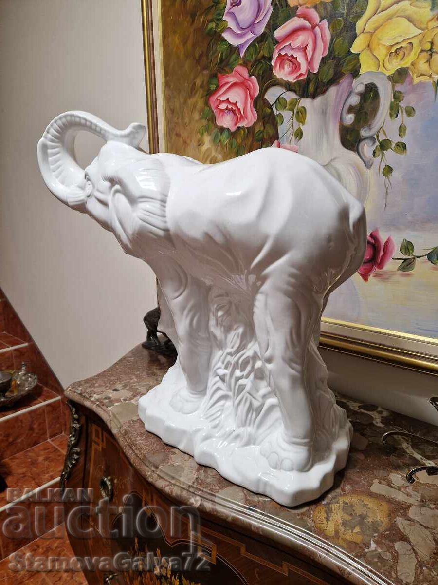 Страхотна огромна антикварна порцеланова фигура - 7