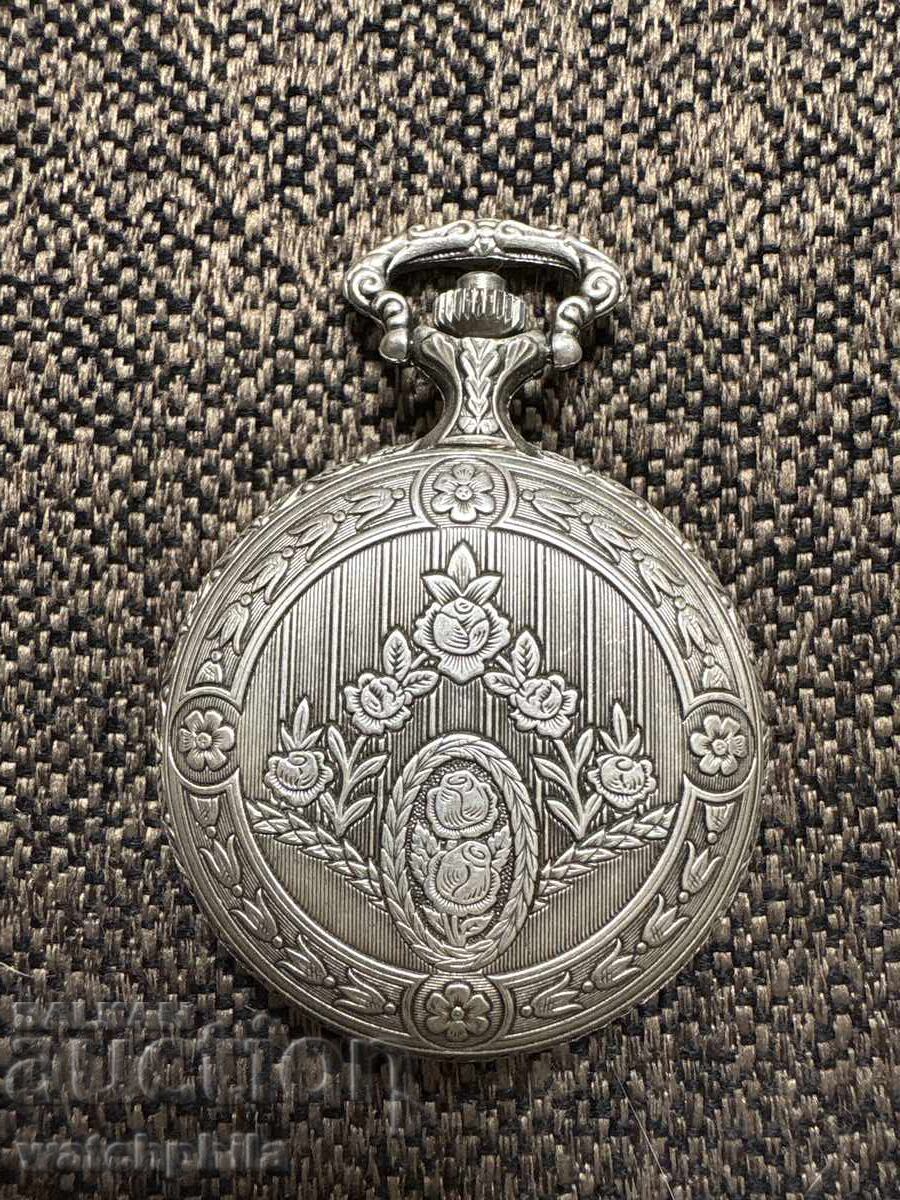 Licitație Ceas de buzunar mecanic rar Jean Jacot. Funcționează. Excelent