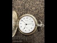 Jean Jacot рядък механичен джобен часовник. Работи. Отличен