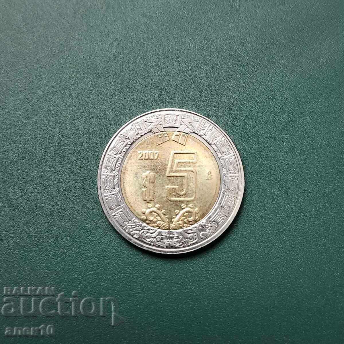 Mexic 5 pesos 2007