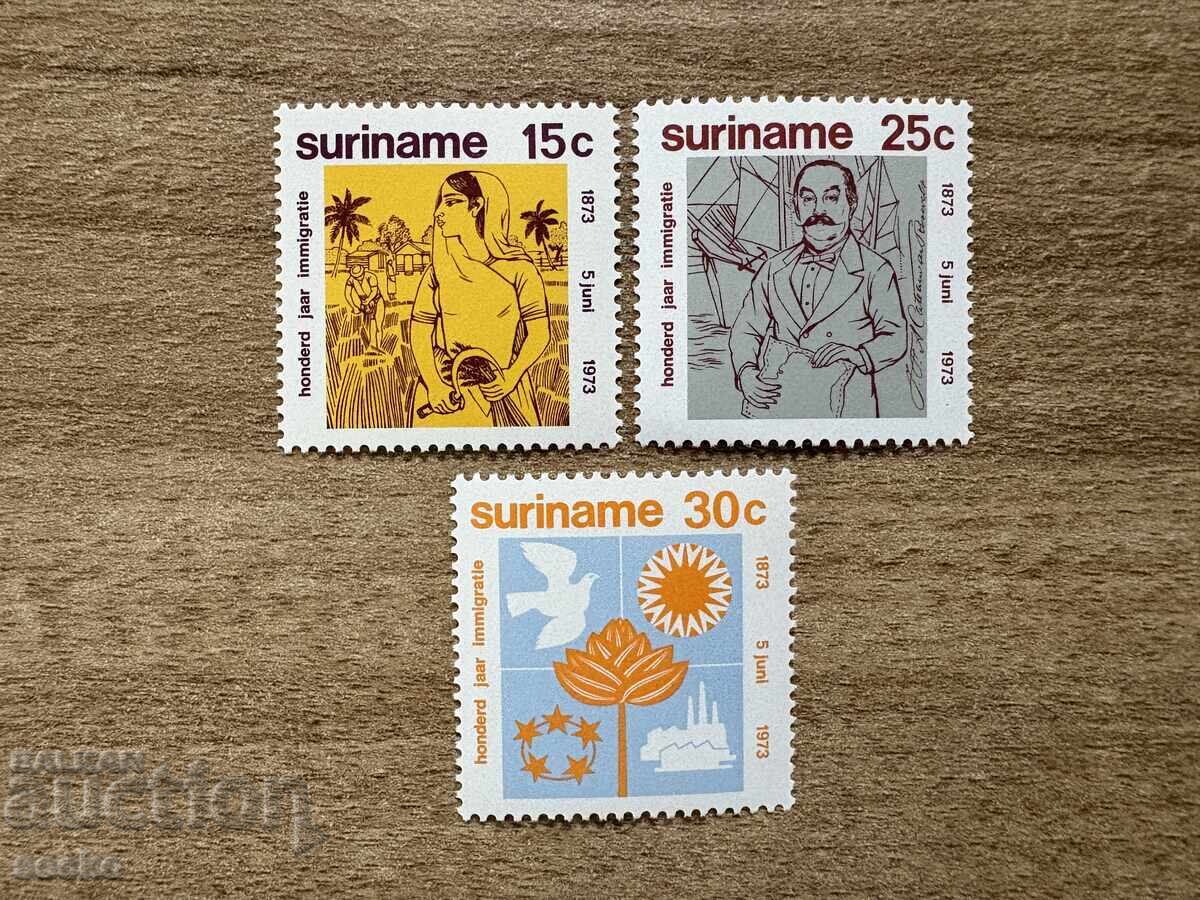 Суринам  - 100 г. от пристигането на индийски...(1973) MNH