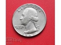 SUA-1/4 dolar 1967