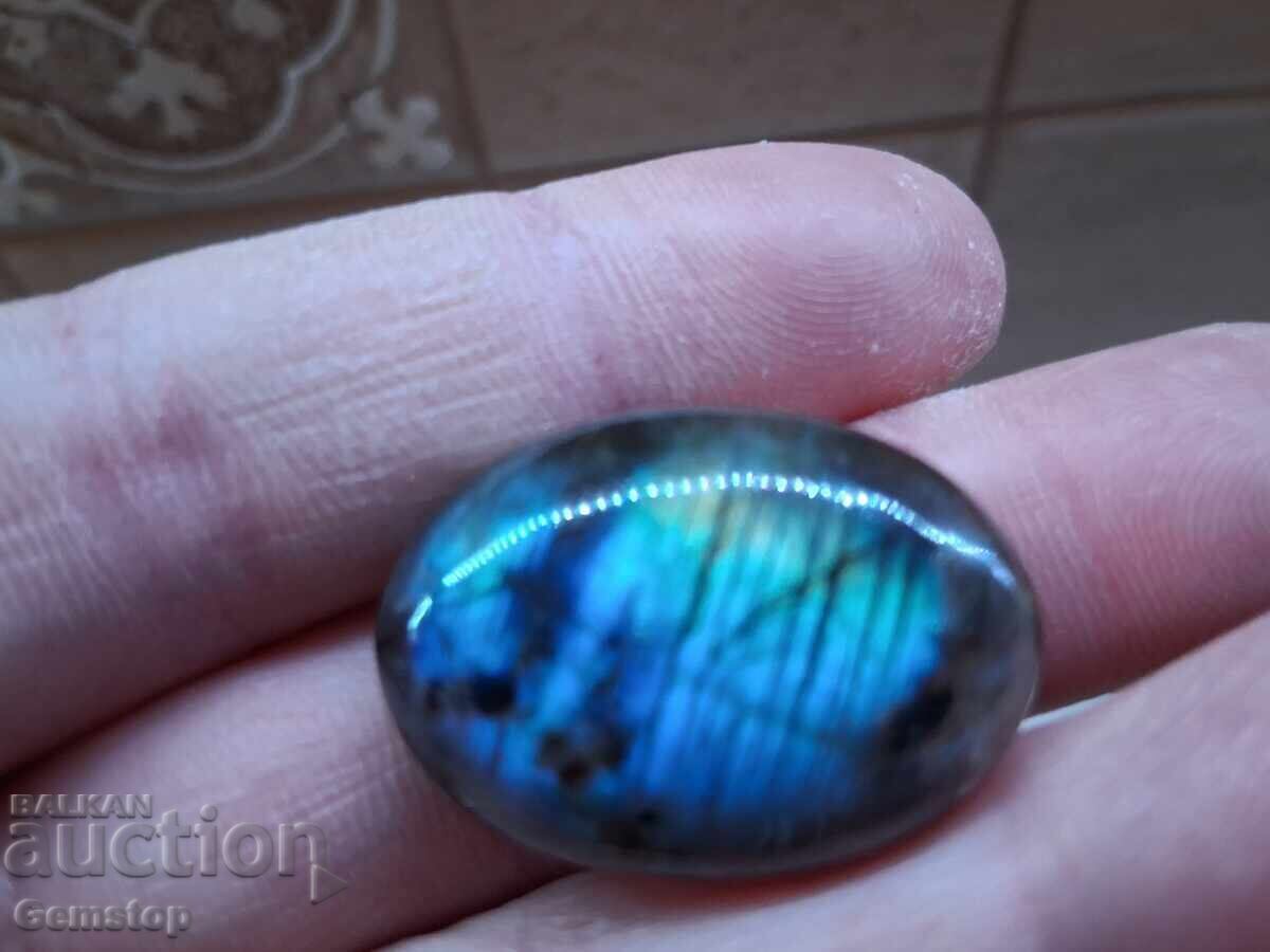 Licitație BZC! 84,50 buc. agat natural crazy lace oval cabochon 1st!