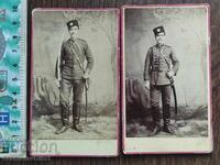 Снимка картон Царство България  - лот от 2 снимки