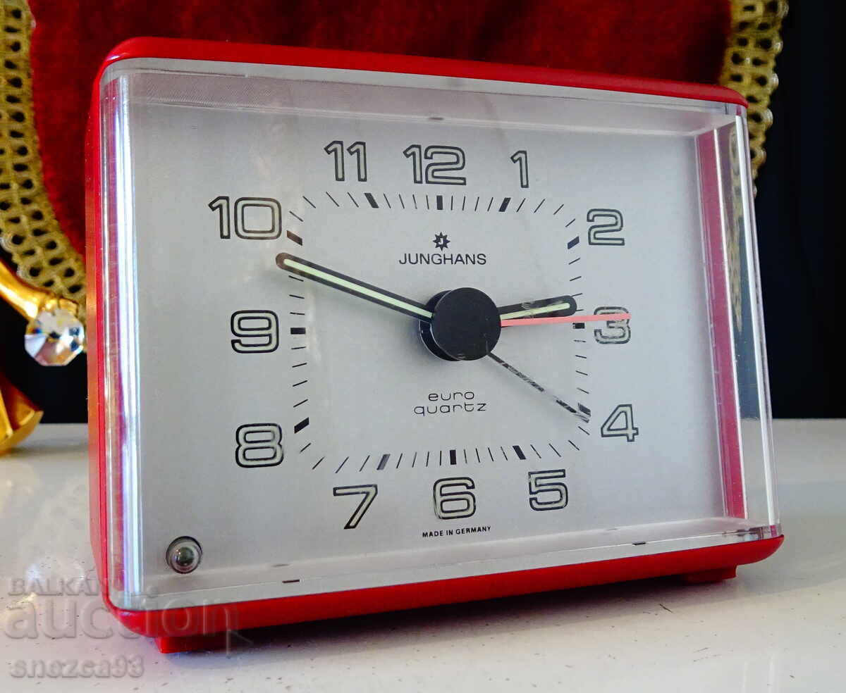 Ceas de birou cu alarmă, ceas deșteptător Junghans