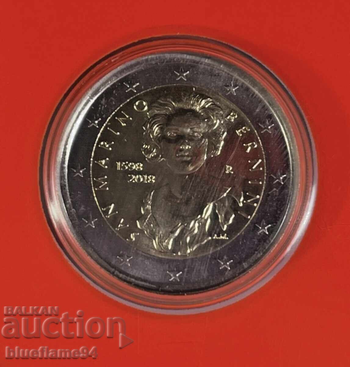 Delivery of 2 Euro San Marino 2018 Bernini