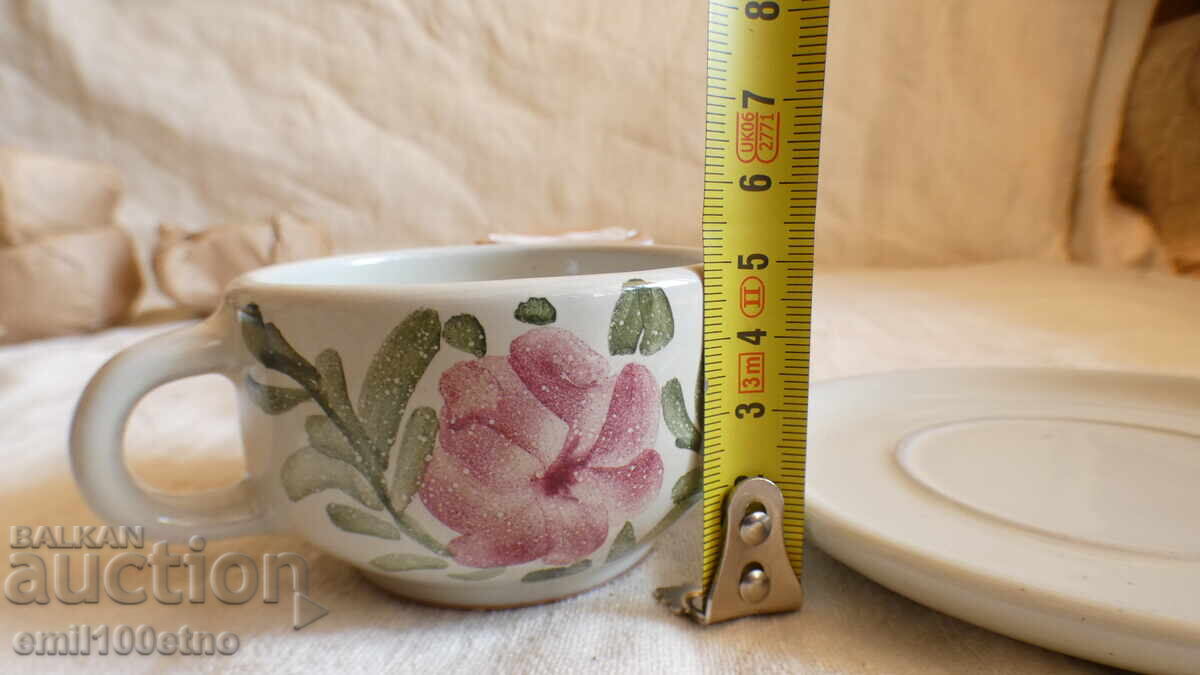 Сервиз за кафе керамика Комбинат за приложни изкуства 1988 - 6