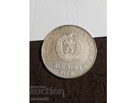 5 leva 1973.50 years September Uprising. Silver 900