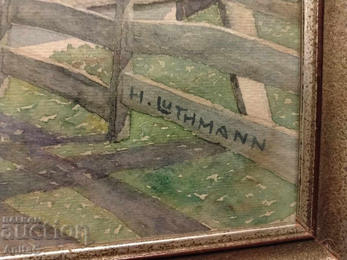 Acuarelă antică (1936) – Tirolul de Sud, Hans Lutman cu preț € 130.00 | 254.26 BGN