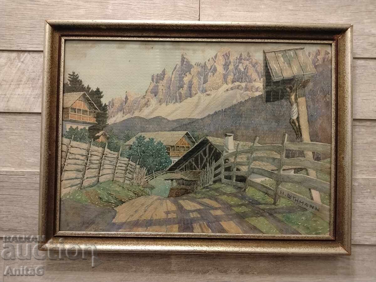 Acuarelă antică (1936) – Tirolul de Sud, Hans Lutman