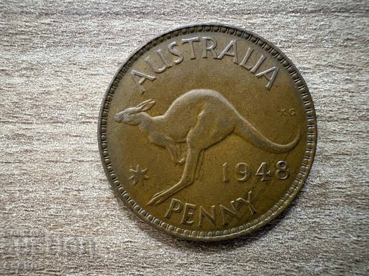 Australia - 1 penny (1948) - Fără punct