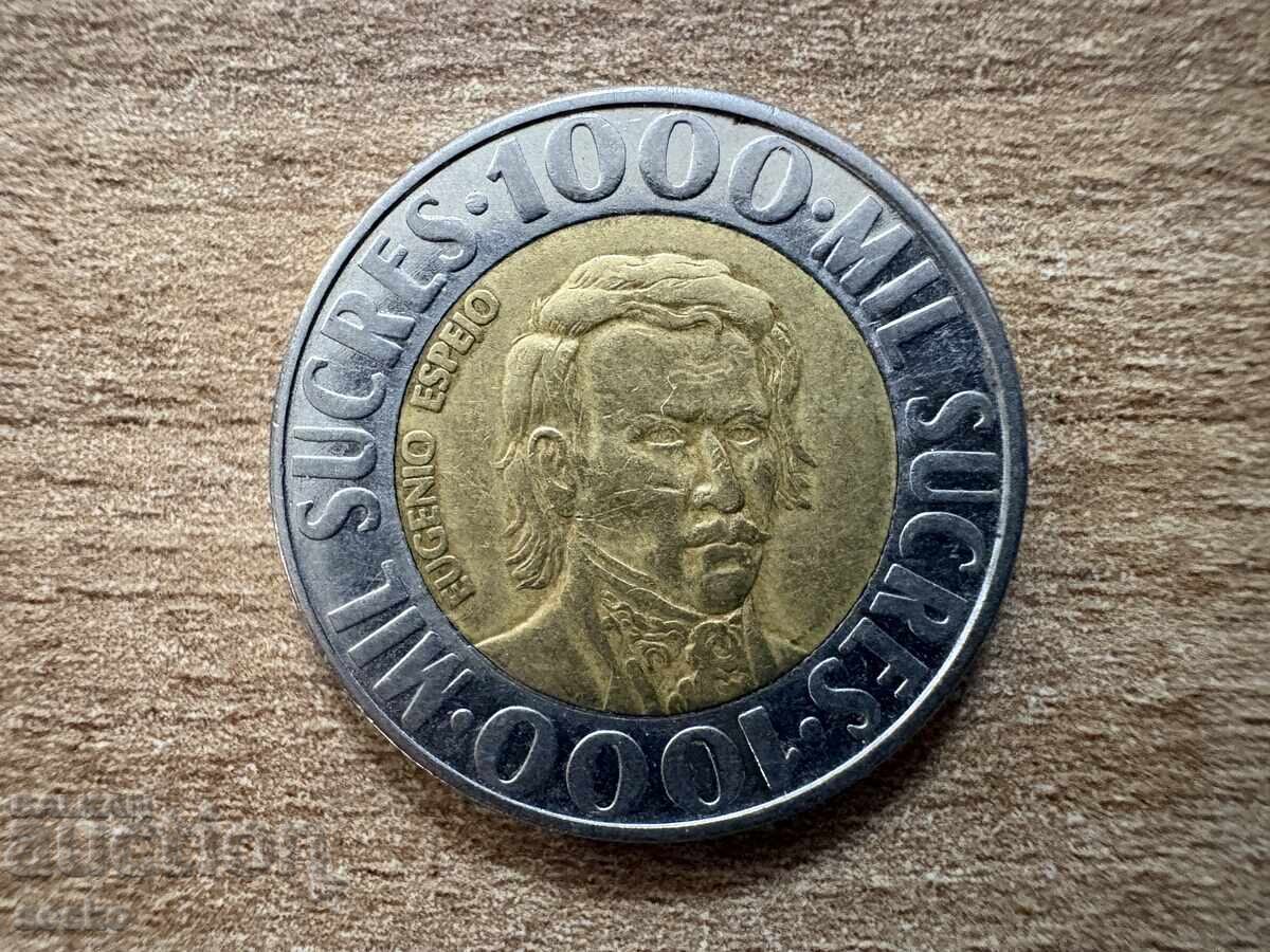 Еквадор - 1000 сукрета (1996) Еквадор - 1000 сукрета (1996)