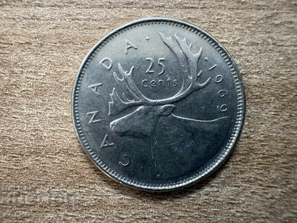 Canada - 25 de cenți (1969)
