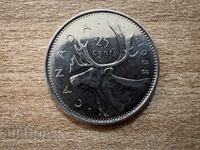 Canada - 25 cenți (1988)
