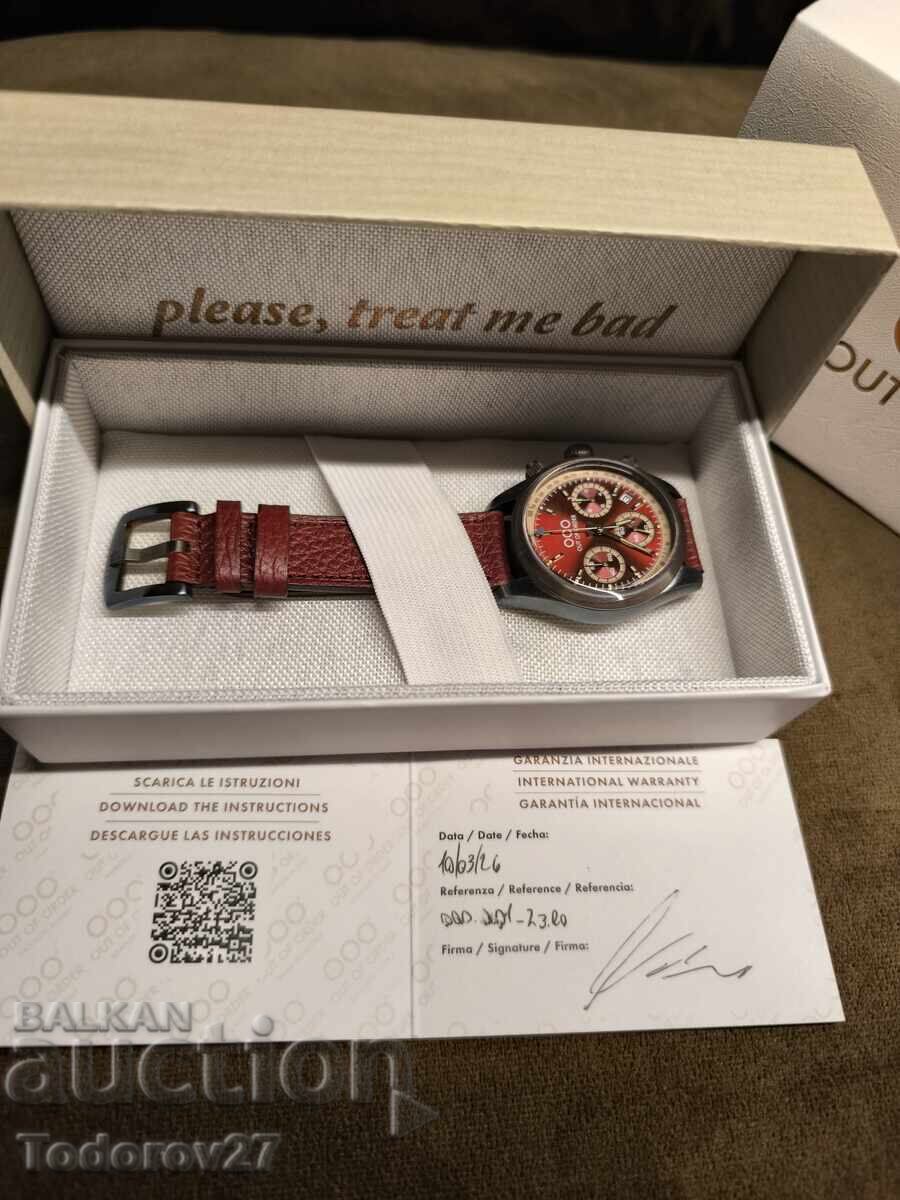 Licitație Cronograf Sportiv Out of Order cu Cadran Roșu - 200m