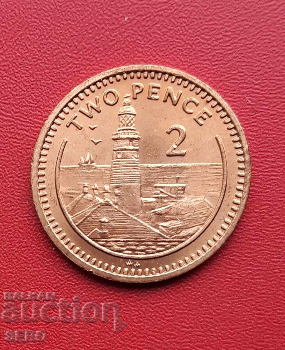 Gibraltar-2 pence 1988-ext