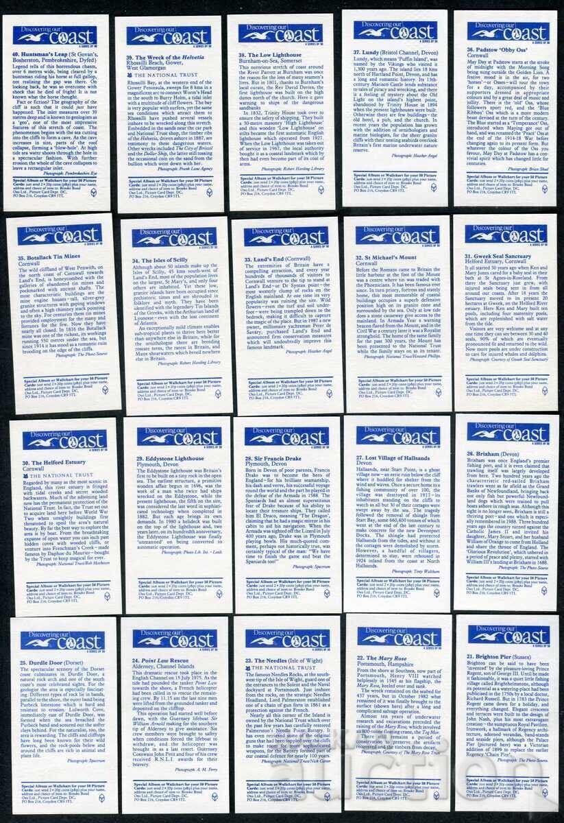 Brooke Bond cărți poștale cu ceai 1988 - Descoperind coasta noastră x50 - 6 Brooke Bond cărți poștale cu ceai 1988 - Descoperind coasta noastră x50 - 6